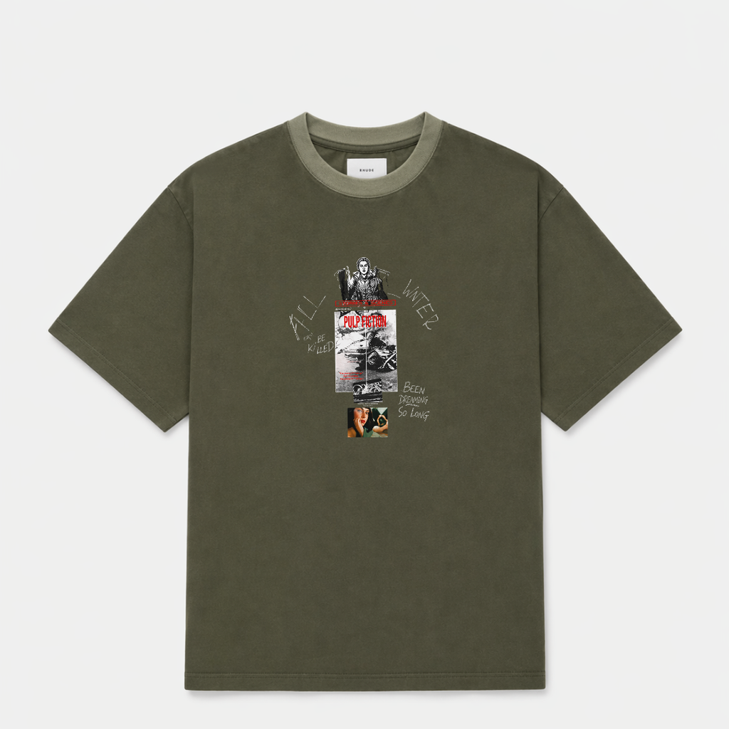 Vintage Olive Oversized T-Shirt